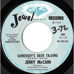 Jerry McCain Somebody's Been Talking / Soul Spasm Vinyl 7" USED