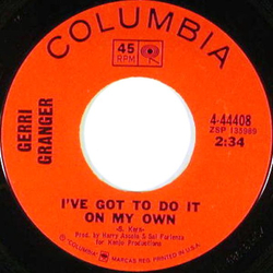 Gerri Granger Wait Until Dark / I've Got To Do It On My Own Vinyl 7" USED