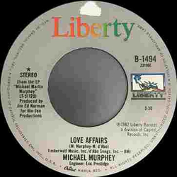 Michael Martin Murphey Love Affairs Vinyl 7" USED
