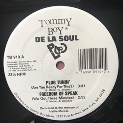 De La Soul Plug Tunin' / Freedom Of Speak Vinyl 12" USED