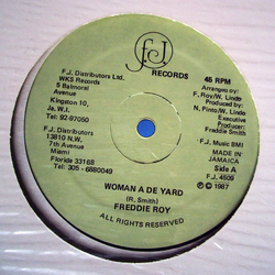 Freddie Roy Woman A De Yard Vinyl 12" USED
