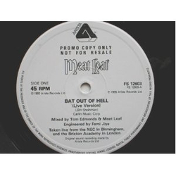 Meat Loaf Bat Out Of Hell (Live Version) Vinyl 12" USED