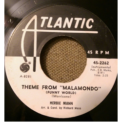 Herbie Mann Theme From "Malamondo" (Funny World) / Fiddler On The Roof Vinyl 7" USED