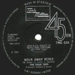 Four Tops Walk Away Renee Vinyl 7" USED