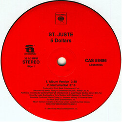 St. Juste 5 Dollars USED VINYL 12INCH 33 S RPM