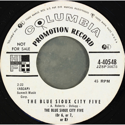 The Blue Sioux City Five The Blue Sioux City Five Vinyl 7" USED