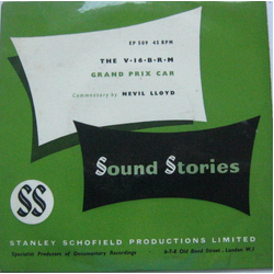 Nevil Lloyd The V-16 B.R.M Grand Prix Car Vinyl 7" USED