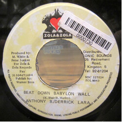 Anthony B / Derrick Lara Beat Down Babylon Wall USED VINYL 7INCH 45 RPM SINGLE