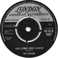 Pat Boone (Welcome) New Lovers USED VINYL 7INCH 45 RPM