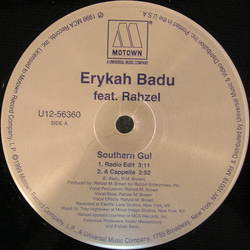 Erykah Badu Southern Gul Vinyl 12" USED