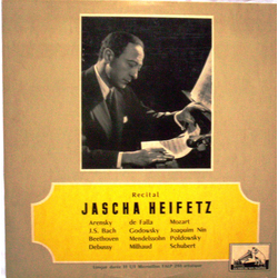 Jascha Heifetz Récital Vinyl LP USED