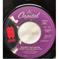 Delbert McClinton Giving It Up For Your Love Vinyl 7" USED