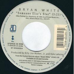 Bryan White Someone Else's Star Vinyl 7" USED