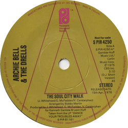Archie Bell & The Drells The Soul City Walk Vinyl 7" USED