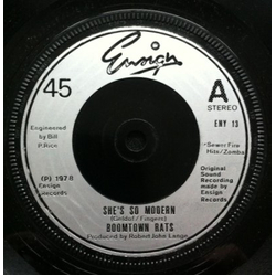 The Boomtown Rats She's So Modern Vinyl 7" USED