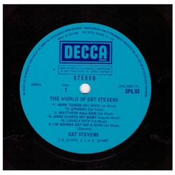 Cat Stevens The World Of Cat Stevens Vinyl LP USED