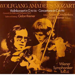 Tatiana Grindenko / Gidon Kremer / Wolfgang Amadeus Mozart / Wiener Symphoniker Violinkonzert In G KV 216- Concertone In C KV 190 Vinyl LP USED