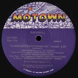 Rockwell Somebody's Watching Me Vinyl 12" USED