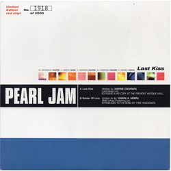 Pearl Jam Last Kiss Vinyl 7" USED