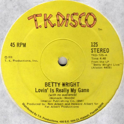 Betty Wright Lovin' Is Really My Game Vinyl 12" USED