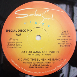 KC & The Sunshine Band Do You Wanna Go Party Vinyl 12" USED