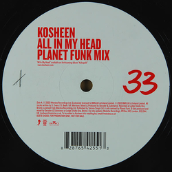 Kosheen All In My Head Vinyl 12" USED