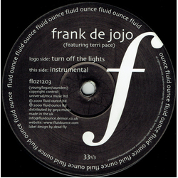 Frank De Jojo / Terri Pace Turn Off The Lights Vinyl 12" USED
