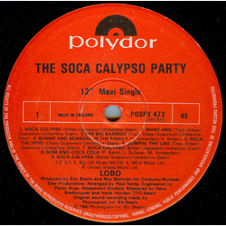 Lobo The Soca Calypso Party Vinyl 12" USED