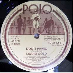 Liquid Gold Don't Panic Vinyl 12" USED