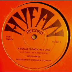 Owen Gray Reggae's Back In Town Vinyl 12" USED