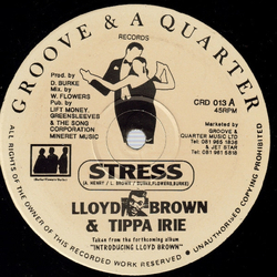 Lloyd Brown / Tippa Irie Stress Vinyl 12" USED