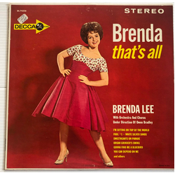 Brenda Lee Brenda That's All Vinyl LP USED
