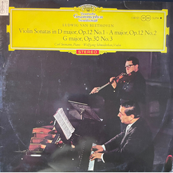 Ludwig Van Beethoven / Carl Seemann / Wolfgang Schneiderhan Violinsonaten D-Dur Op. 12 Nr. 1 ∙ A-Dur Op. 12 Nr. 2 ∙ G-Dur Op. 30 Nr. 3 Vinyl LP USED