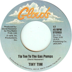 Tiny Tim Tip Toe To The Gas Pumps / The Hicky (On Your Neck) USED VINYL 7INCH 45 RPM