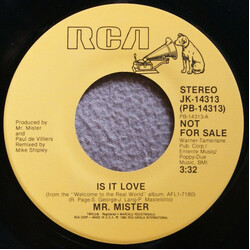 Mr. Mister Is It Love USED VINYL 7INCH 45 RPM SINGLE PROMO