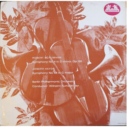 Berliner Philharmoniker / Wilhelm Furtwängler Robert Schumann, Joseph Haydn,  Symphony No. 4 In D Minor, Op. 120 / Symphony Nr. 88 In G Major Vinyl LP