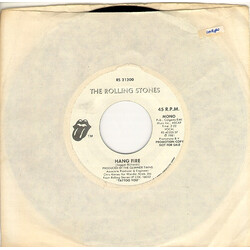 The Rolling Stones Hang Fire USED VINYL 7INCH 45 RPM PROMO STEREO MONO