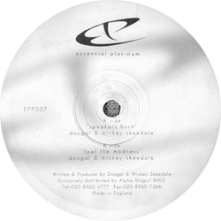 Dougal & Mickey Skeedale Speakers Burn / Feel The Madness Vinyl 12" USED
