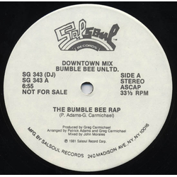 Bumblebee Unlimited The Bumble Bee Rap Vinyl 12" USED