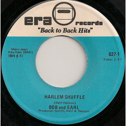 Bob & Earl / The Cascades (2) Harlem Shuffle / Rhythm Of The Rain Vinyl 7" USED