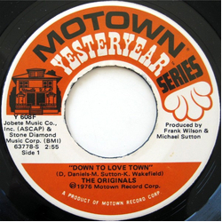The Originals Down To Love Town / Touch Vinyl 7" USED