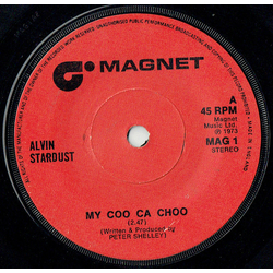 Alvin Stardust My Coo Ca Choo Vinyl 7" USED