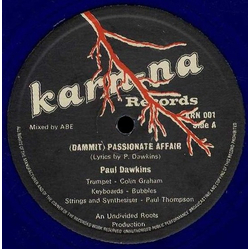 Paul Dawkins (Dammit) Passionate Affair Vinyl 12" USED