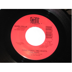 Mark Collie Three Words, Two Hearts, One Night / Tunica Motel Vinyl 7" USED