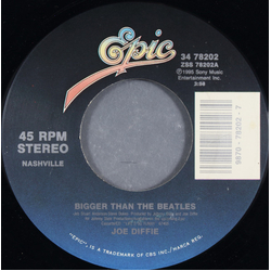 Joe Diffie Bigger Than The Beatles Vinyl 7" USED