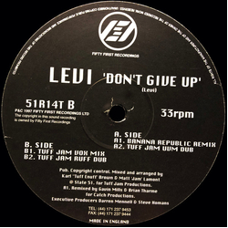 Levi Don't Give Up Vinyl 12" USED