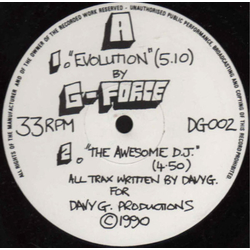 G-Force (9) Evolution / The Awesome D.J. Vinyl 12" USED