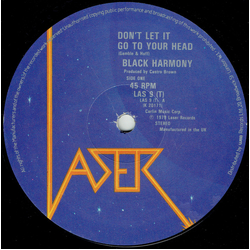 Black Harmony Don't Let It Go To Your Head Vinyl 12" USED