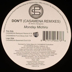 Monday Michiru Don't (Casamena Remixes) Vinyl 12" USED