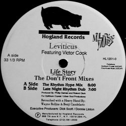 Leviticus (2) / Victor Trent Cook Life Story (The Don't Front Mixes) Vinyl 12" USED